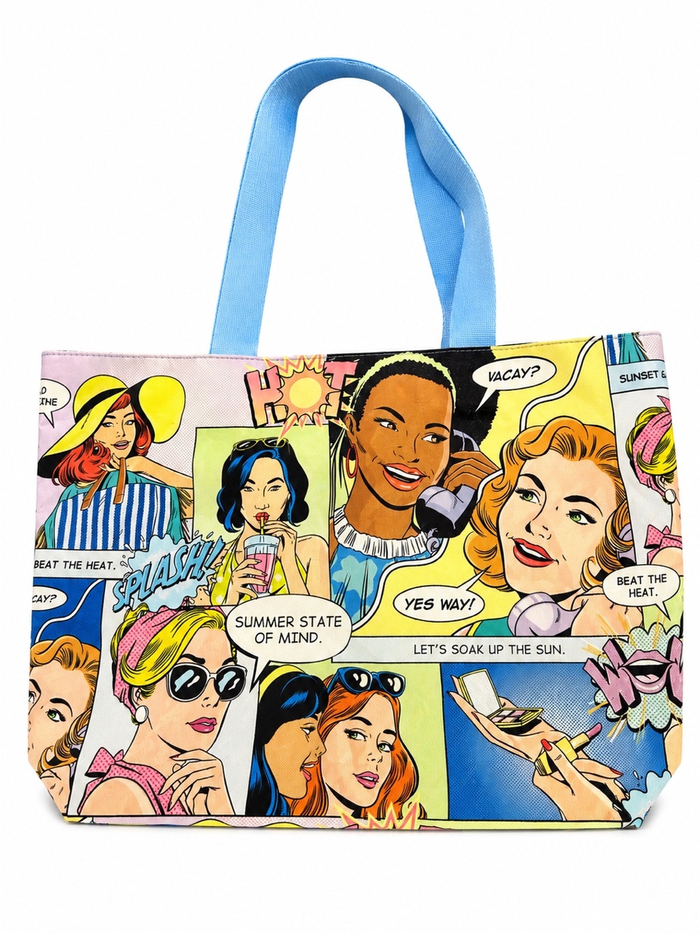 Estée Lauder Pop Art Comic Print Tote Bag Vacation Travel Shopper